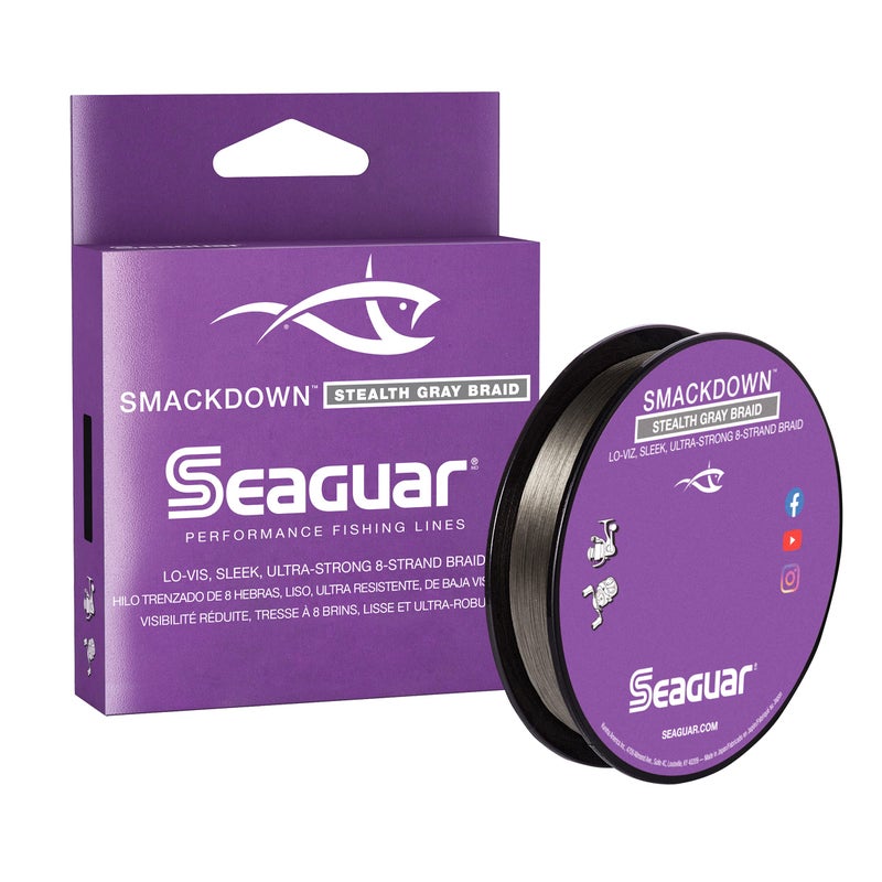Seaguar Smackdown Low Visibility Fishing Line 65lbs, 150yds Break Strength/Length, Stealth Gray - 65SDSG150 - Image 1